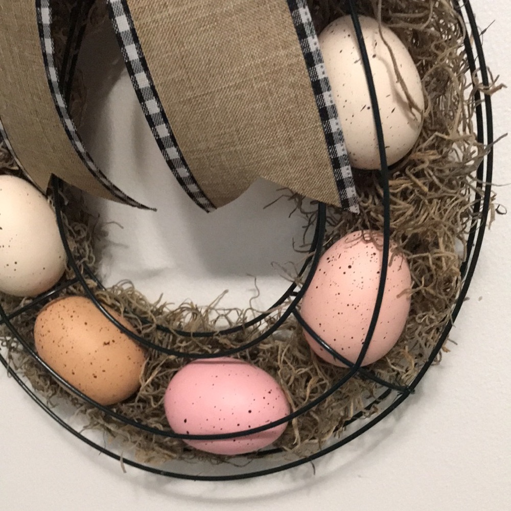 ❌Sold Privately❌ Easter Egg Bunny Wreath - Picture 3 of 5